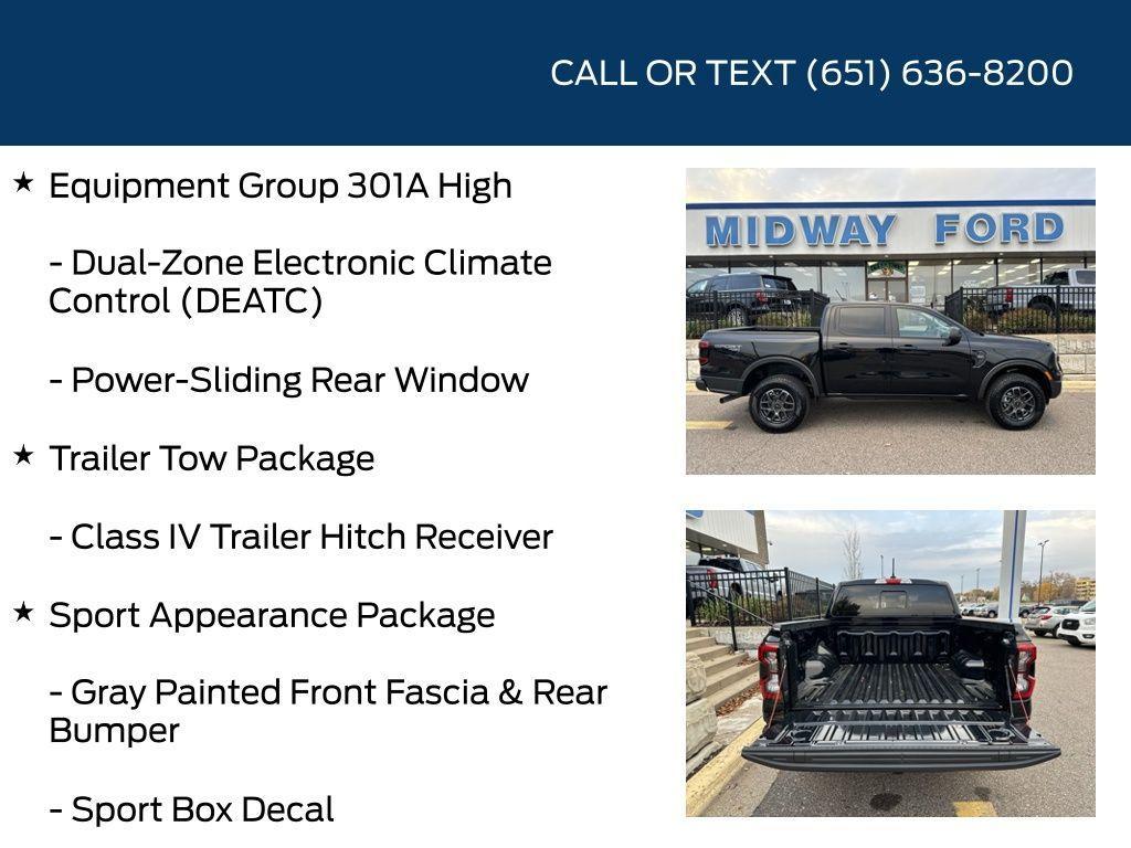 used 2024 Ford Ranger car, priced at $40,870