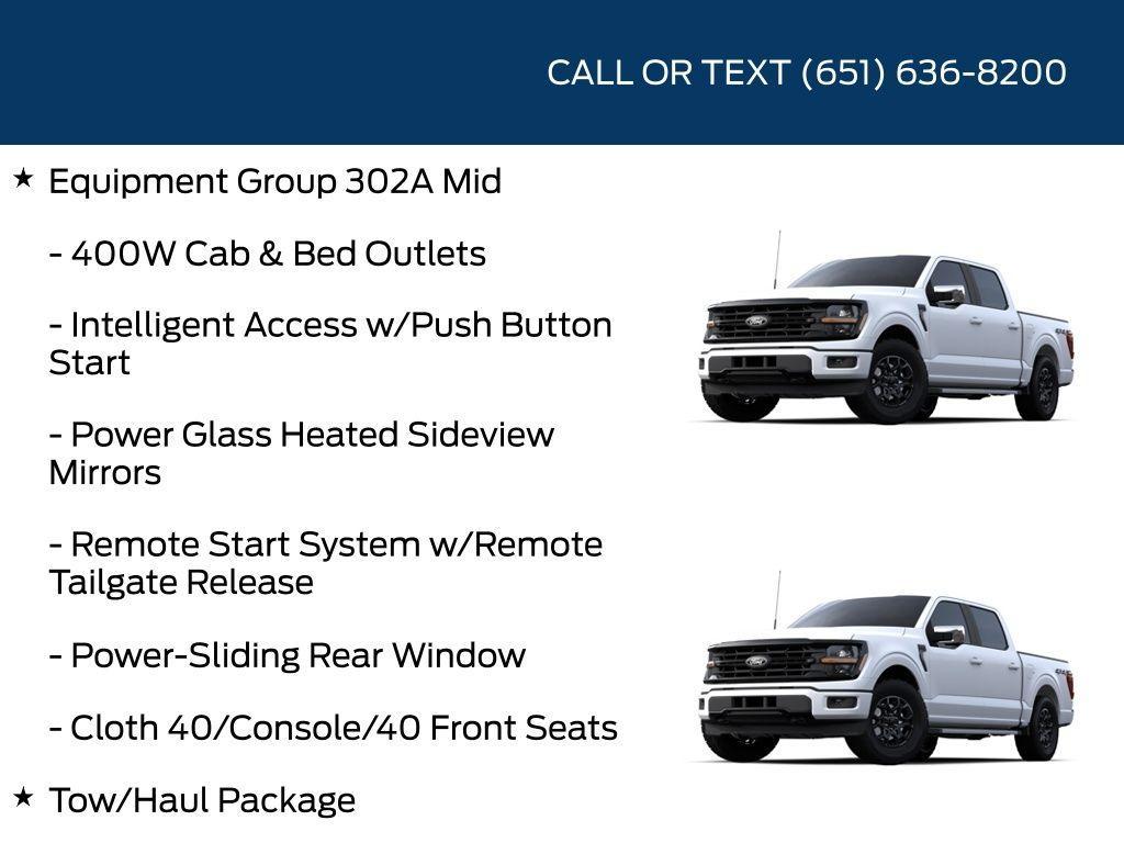 new 2024 Ford F-150 car, priced at $57,112