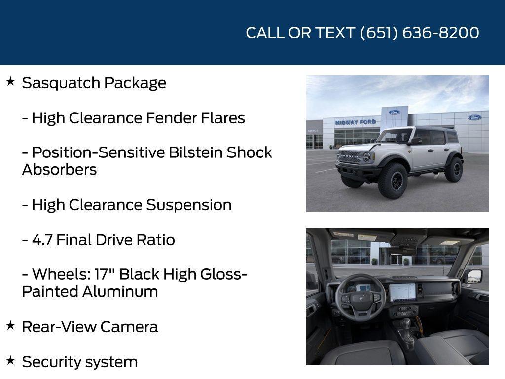new 2024 Ford Bronco car, priced at $56,565