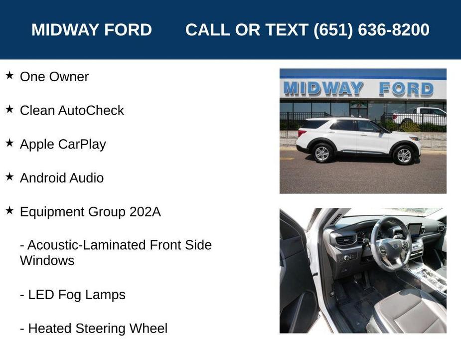 used 2022 Ford Explorer car, priced at $31,998