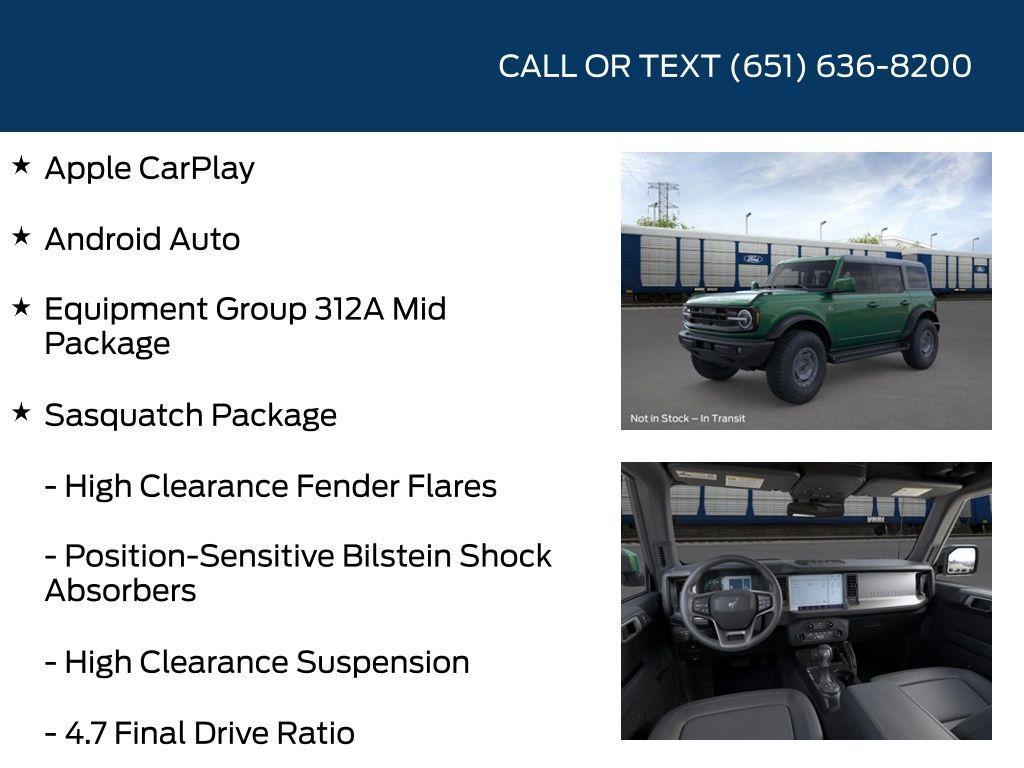 new 2025 Ford Bronco car, priced at $55,148