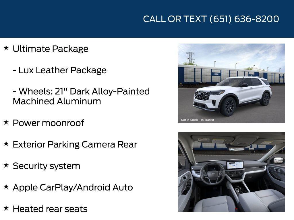 new 2025 Ford Explorer car, priced at $56,576