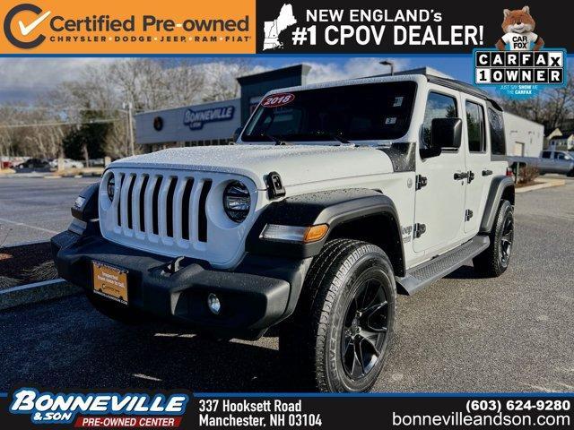 used 2018 Jeep Wrangler Unlimited car, priced at $23,912