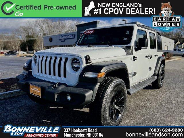 used 2018 Jeep Wrangler Unlimited car, priced at $24,512