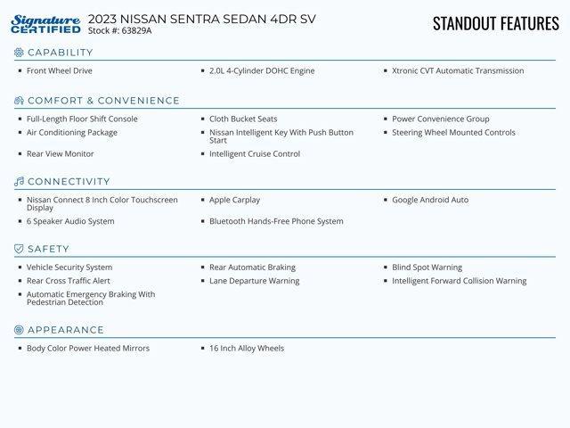 used 2023 Nissan Sentra car, priced at $20,329