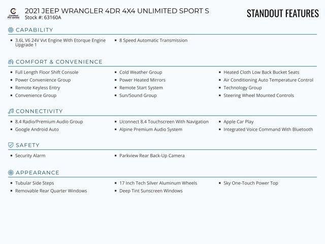 used 2021 Jeep Wrangler Unlimited car, priced at $35,960