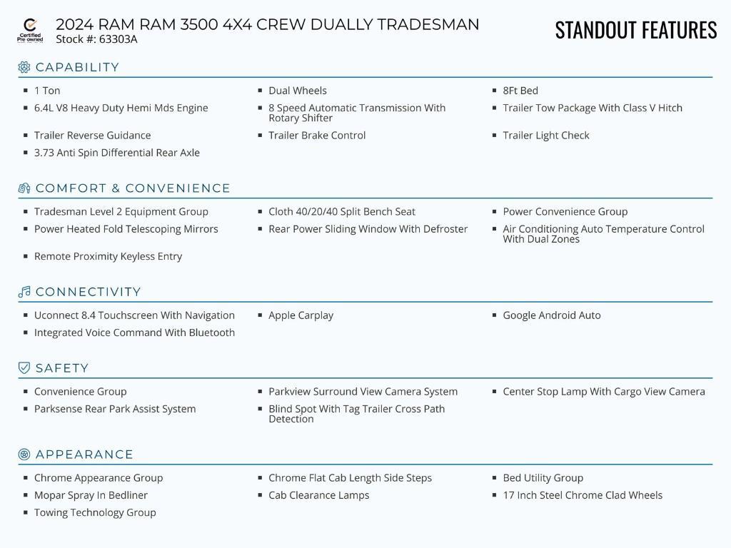 used 2024 Ram 3500 car, priced at $60,903