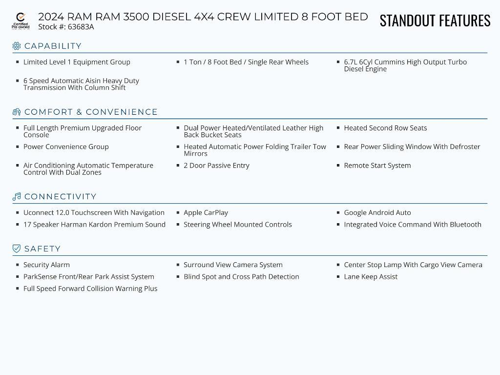 used 2024 Ram 3500 car, priced at $88,983