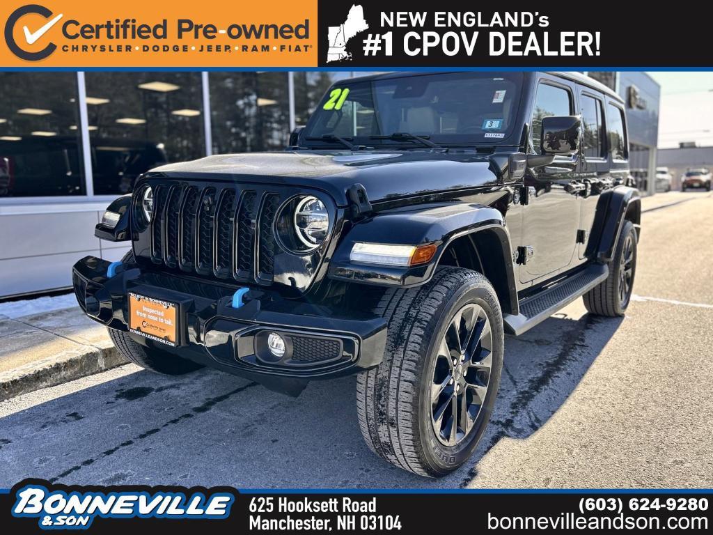 used 2021 Jeep Wrangler Unlimited 4xe car, priced at $40,478