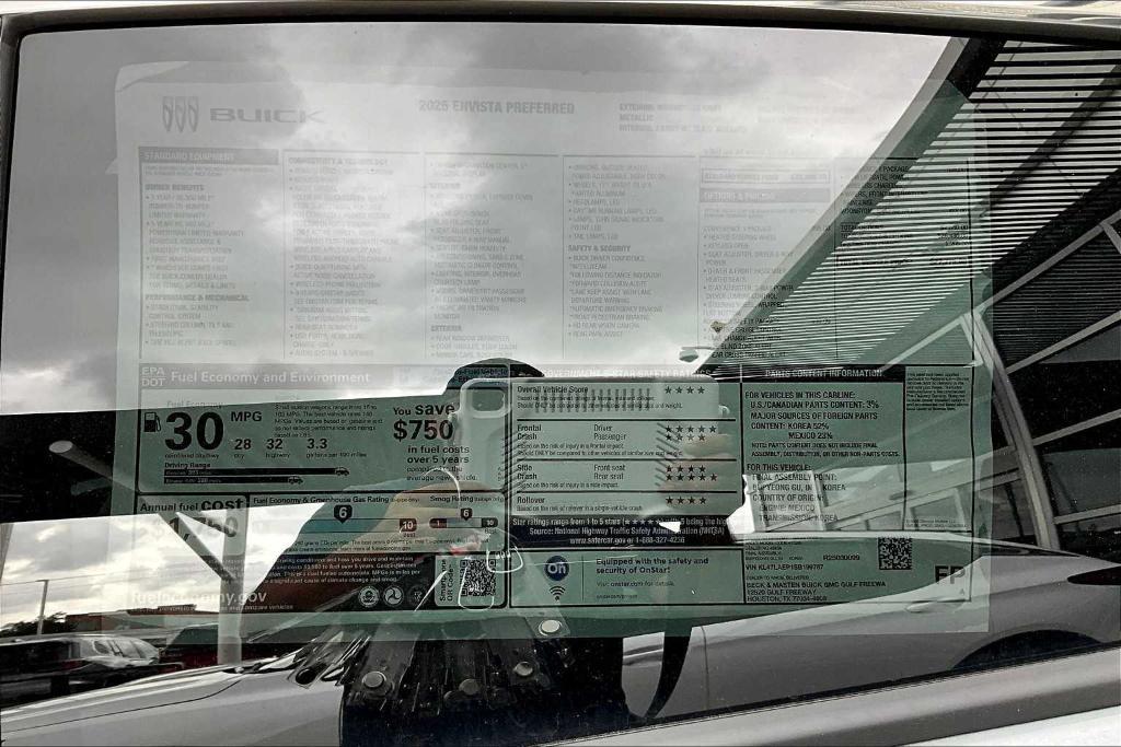 new 2025 Buick Envista car, priced at $27,375