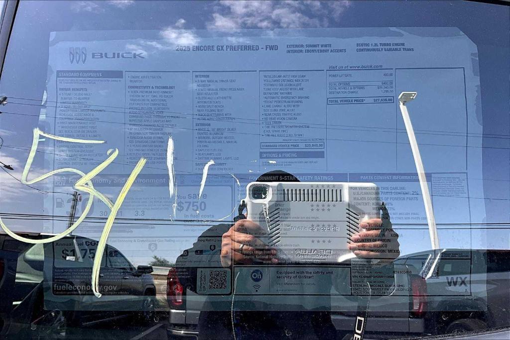 new 2025 Buick Encore GX car, priced at $21,135