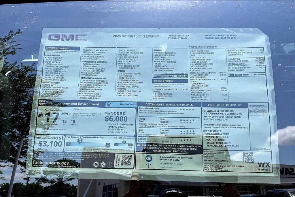 new 2025 GMC Sierra 1500 car, priced at $84,420