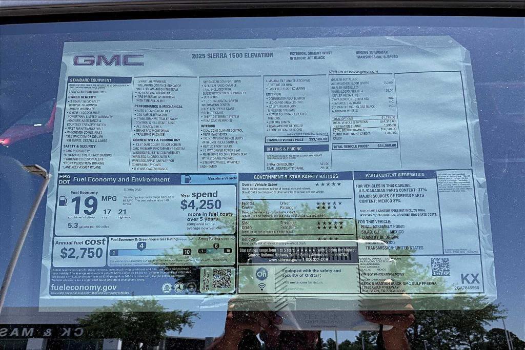 new 2025 GMC Sierra 1500 car, priced at $44,960