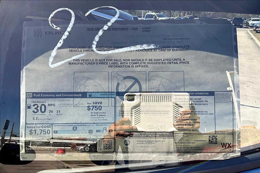 new 2025 Buick Encore GX car, priced at $23,180