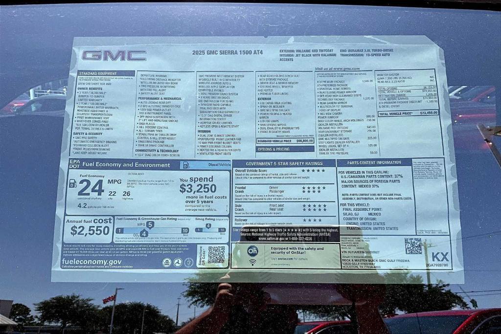 new 2025 GMC Sierra 1500 car, priced at $70,700