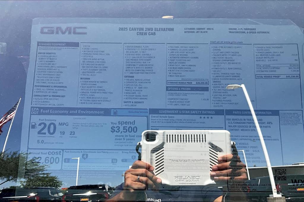 new 2025 GMC Canyon car, priced at $42,330