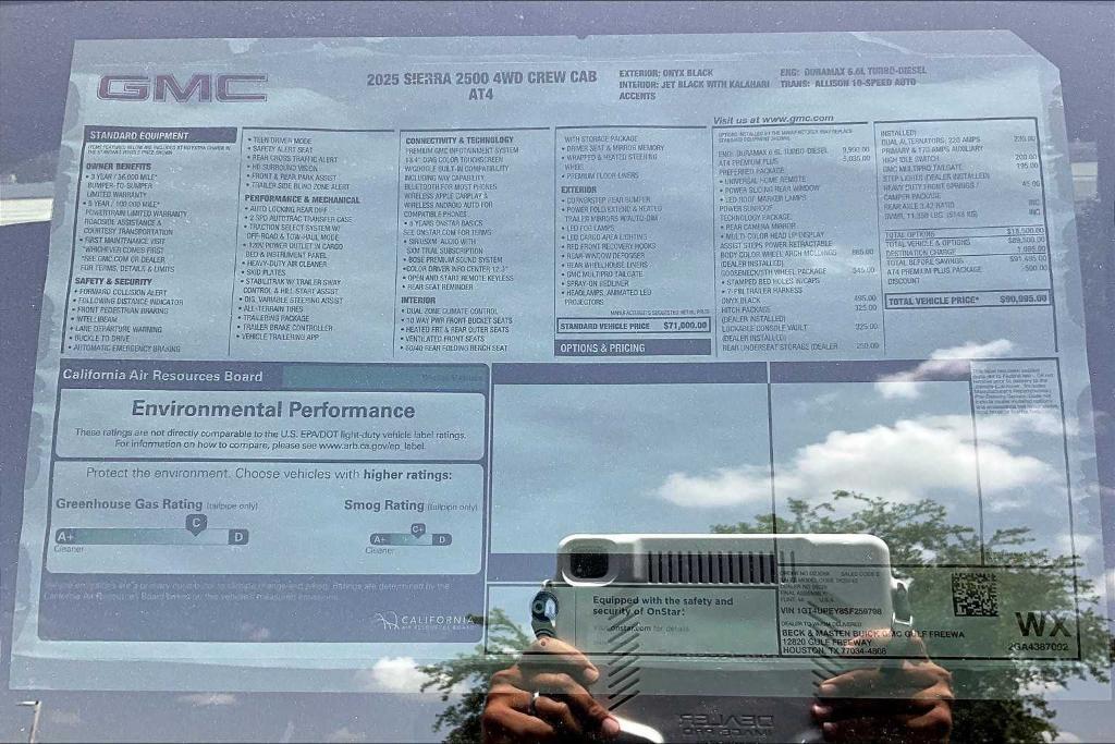 new 2025 GMC Sierra 2500 car, priced at $117,790
