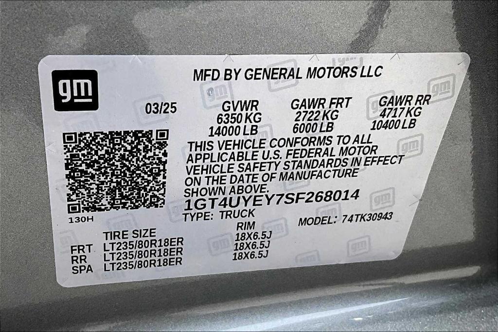 new 2025 GMC Sierra 3500 car, priced at $105,659