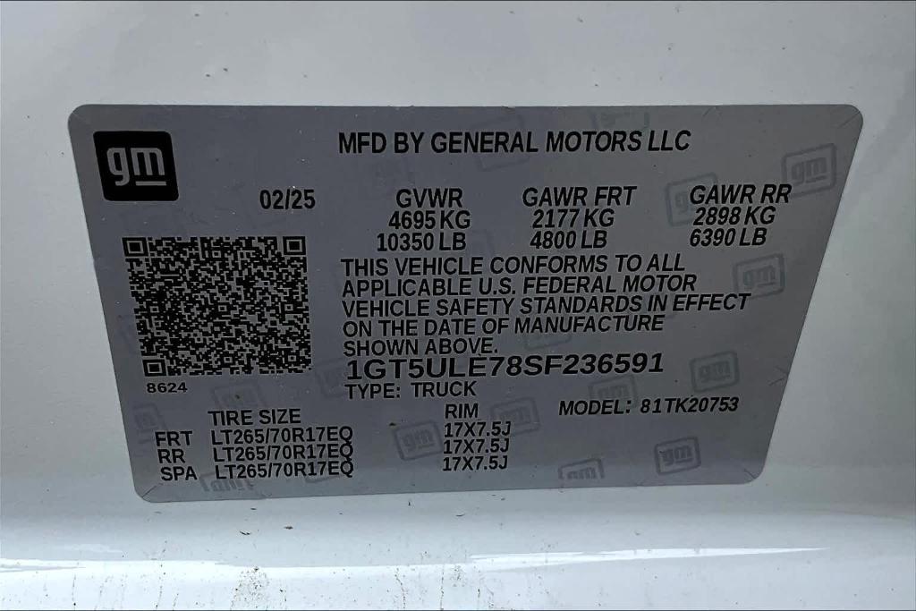 new 2025 GMC Sierra 2500 car, priced at $50,688