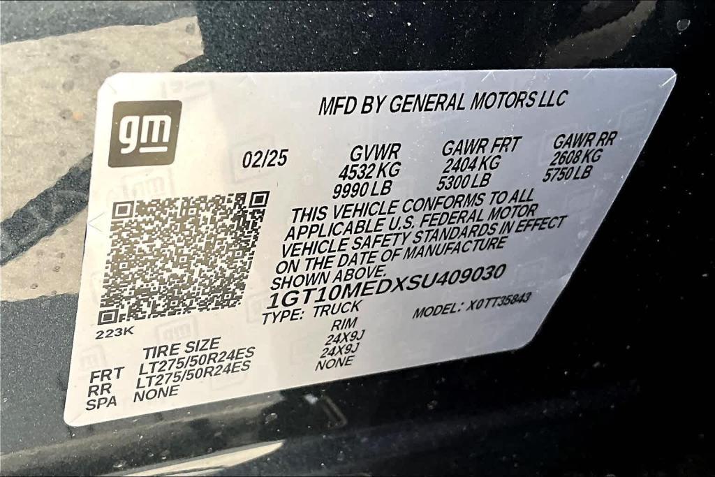 new 2025 GMC Sierra EV car, priced at $89,785