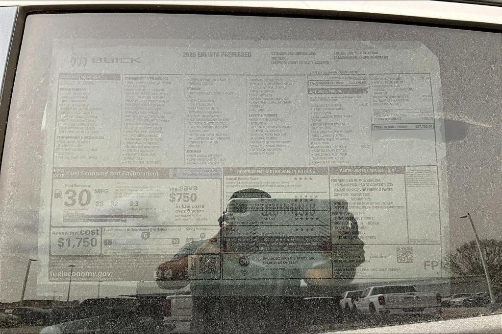 new 2025 Buick Envista car, priced at $28,025