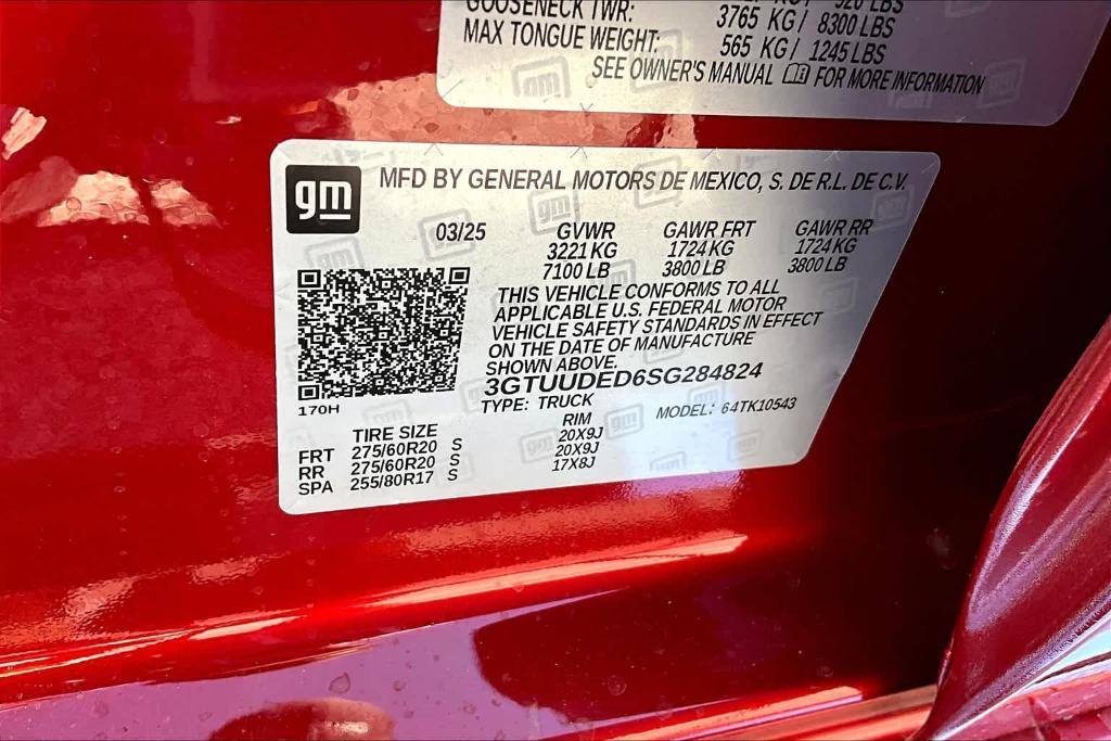 new 2025 GMC Sierra 1500 car, priced at $62,025