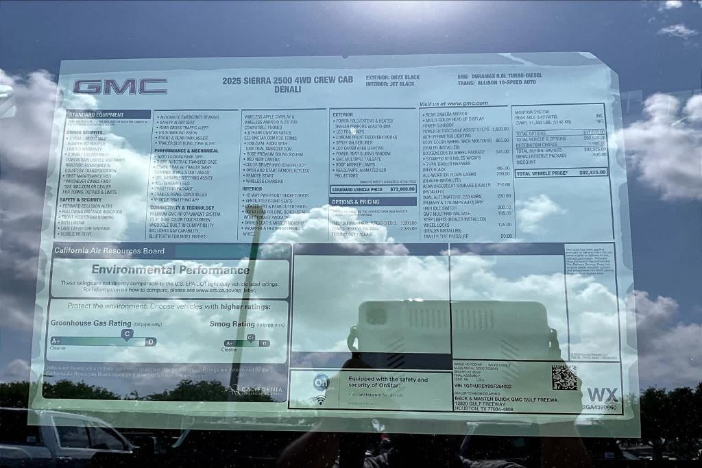 new 2025 GMC Sierra 2500 car, priced at $91,425