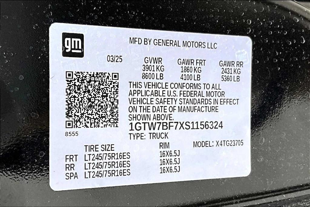 new 2025 GMC Savana 2500 car, priced at $97,970