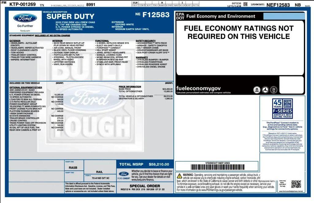 used 2022 Ford F-350 car, priced at $50,993