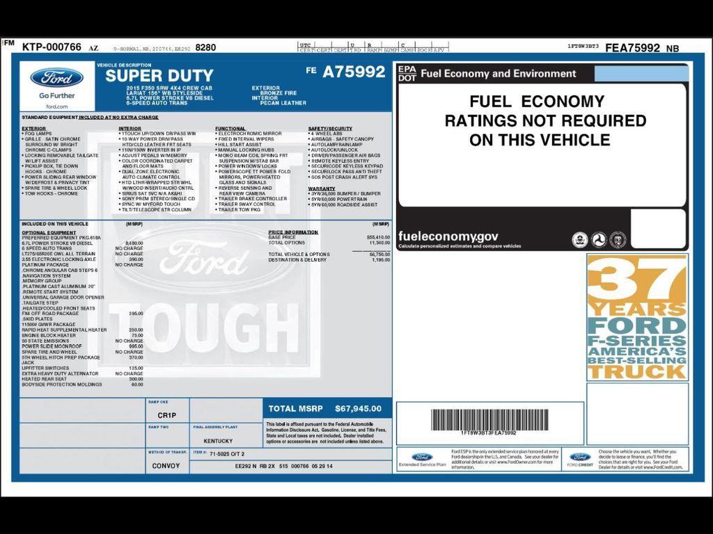 used 2015 Ford F-350 car, priced at $42,993