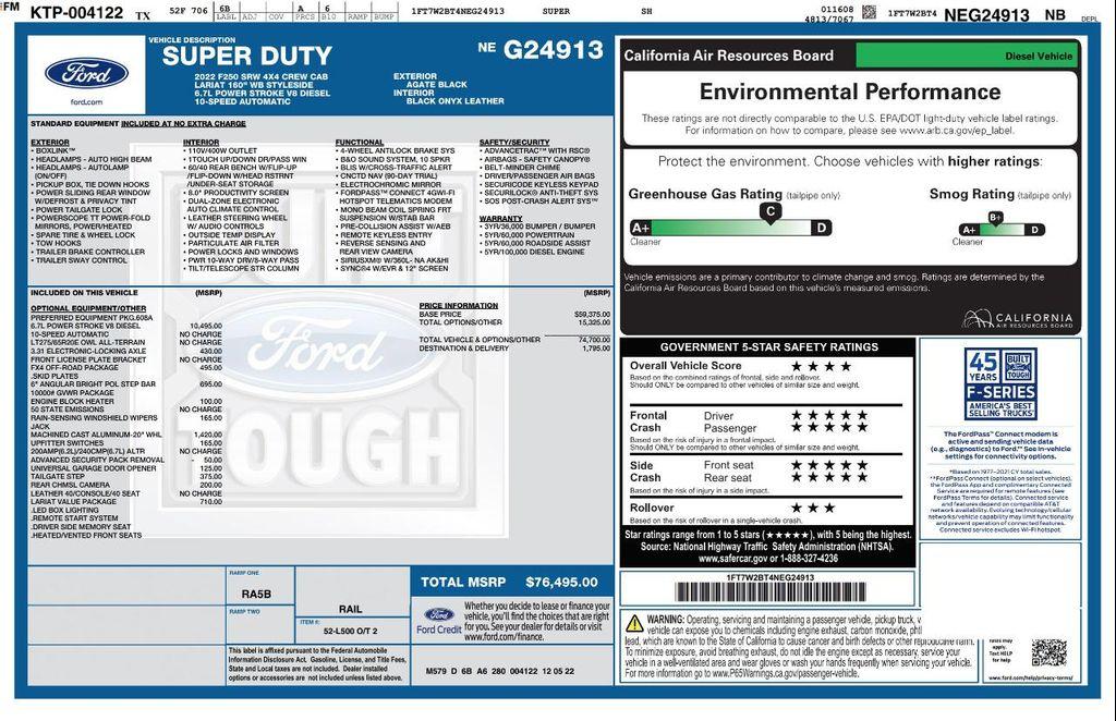used 2022 Ford F-250 car, priced at $49,990