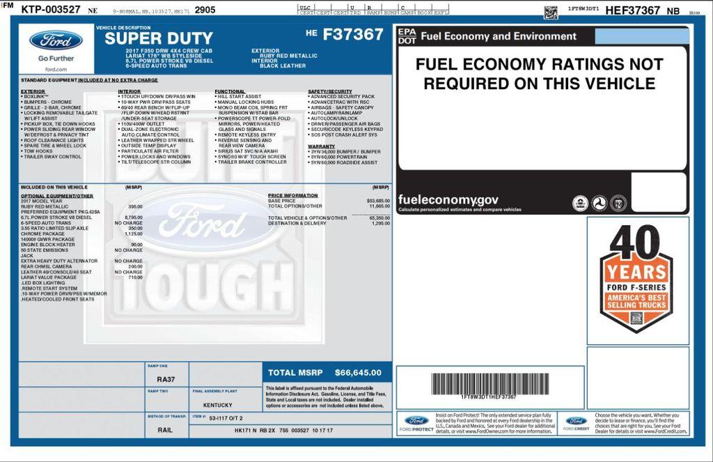 used 2017 Ford F-350 car, priced at $35,990