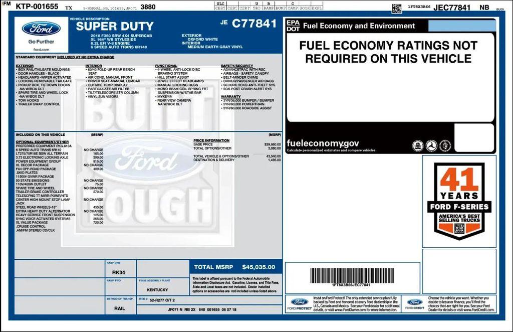 used 2018 Ford F-350 car, priced at $25,990