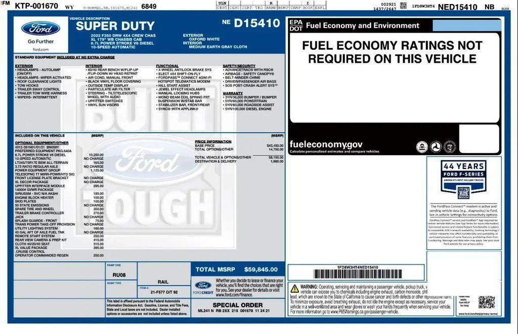 used 2022 Ford F-350 car, priced at $37,990