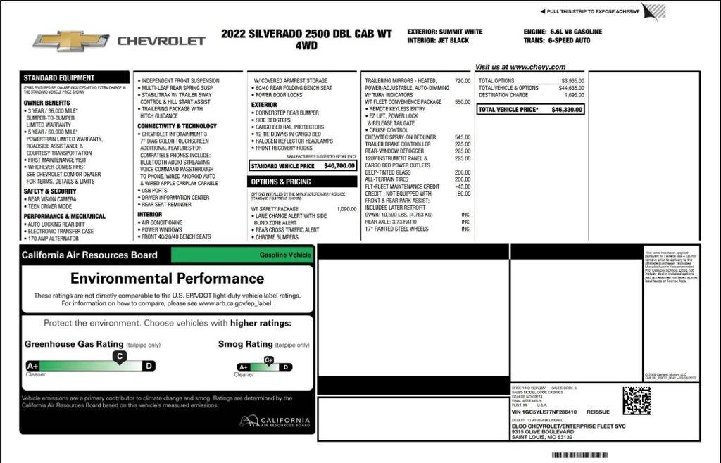 used 2022 Chevrolet Silverado 2500 car, priced at $31,990