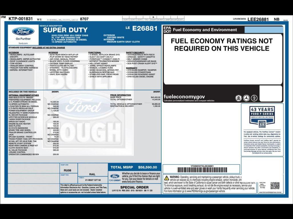 used 2020 Ford F-350 car, priced at $39,990