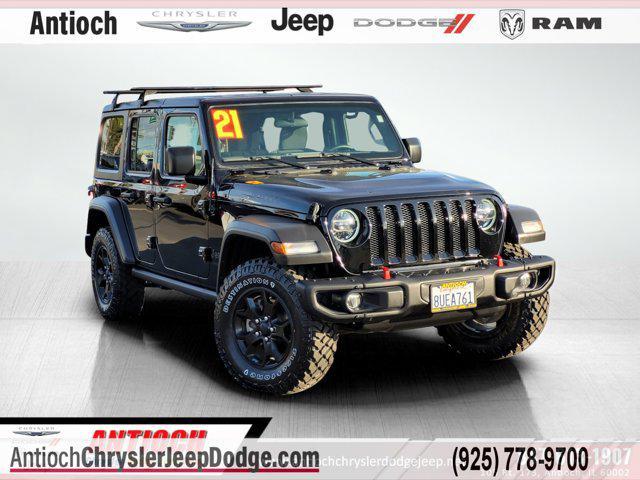 used 2021 Jeep Wrangler car, priced at $36,895