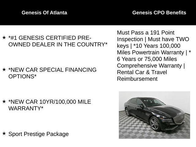 used 2024 Genesis G80 car, priced at $67,880