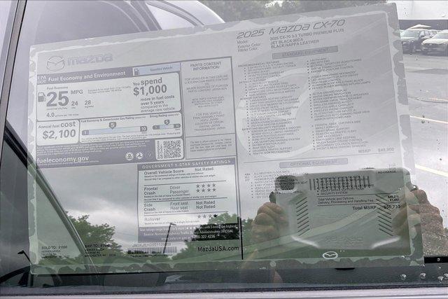 new 2025 Mazda CX-70 car, priced at $49,432