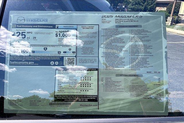 new 2025 Mazda CX-5 car, priced at $31,670
