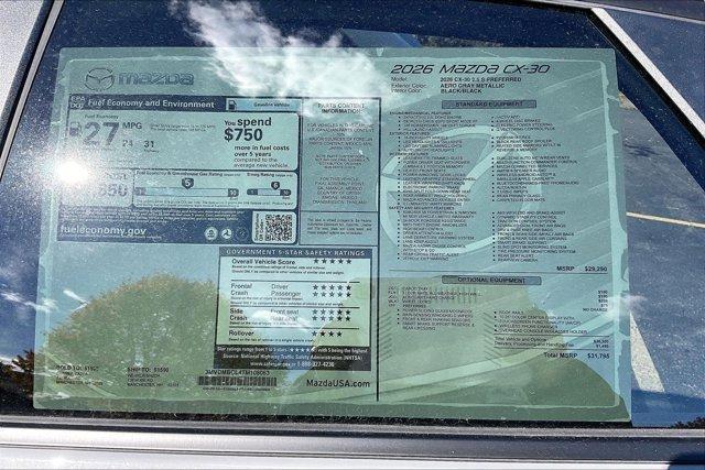 new 2026 Mazda CX-30 car, priced at $30,912