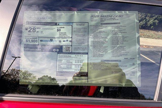 new 2025 Mazda CX-50 car, priced at $35,862