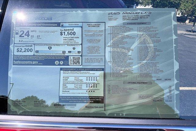 new 2025 Mazda CX-5 car, priced at $42,401
