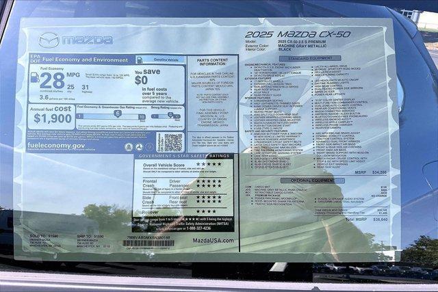 new 2025 Mazda CX-50 car, priced at $35,650