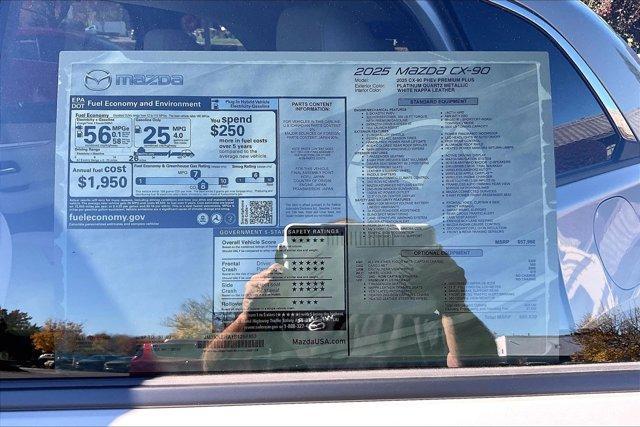 new 2025 Mazda CX-90 PHEV car, priced at $57,951