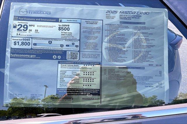 new 2025 Mazda CX-30 car, priced at $30,690