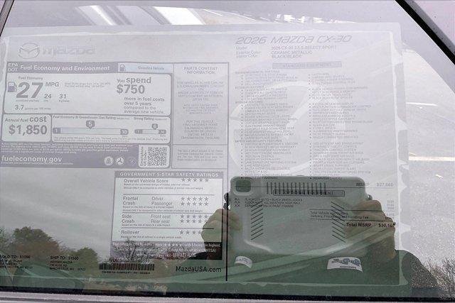 new 2026 Mazda CX-30 car, priced at $29,322