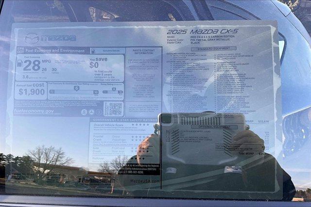 new 2025 Mazda CX-5 car, priced at $34,354