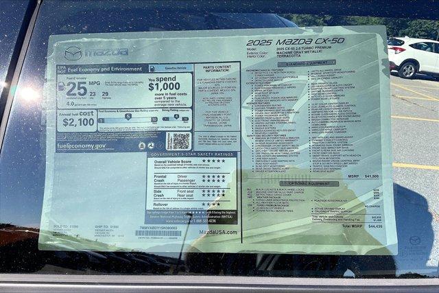 new 2025 Mazda CX-50 car, priced at $43,159