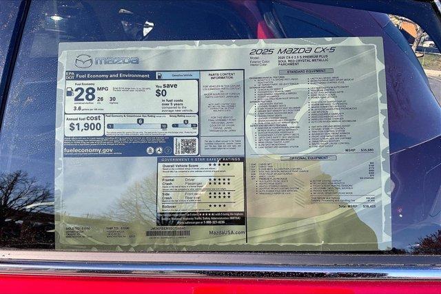 new 2025 Mazda CX-5 car, priced at $37,337